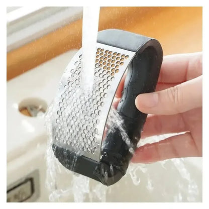 1pc Stainless Steel Garlic Press Crusher Manual Garlic Mincer Chopping Garlic Tool Fruit Vegetable Tool