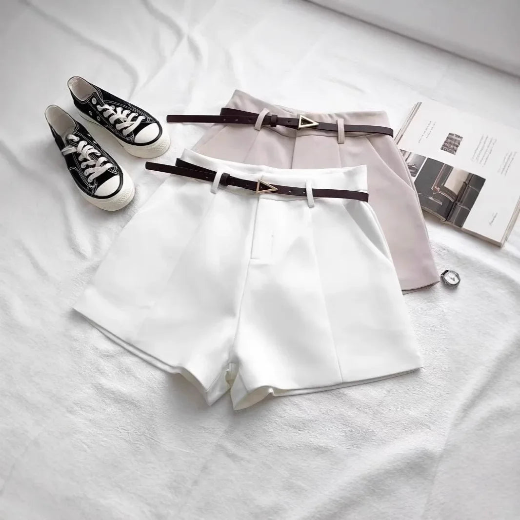 High Waist White Wide Leg Pants Women's Spring Summer New Style Suit Loose Versatile Outdoor Fashion Casual Pants