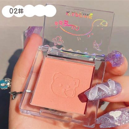 Girl Blush Peach Cream Makeup Blusher Palette Cheek Contour Pink Waterproof Cosmetic Beauty Powder Soft Smooth New Makeup Rouge