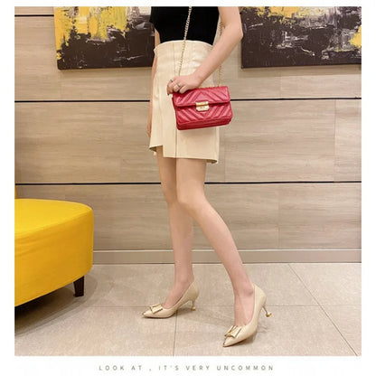 2026 Summer New Pointed-Toe Stiletto Heels, Women's Medium Height Office Pumps, Elegant Work Dress Shoes for Commuting