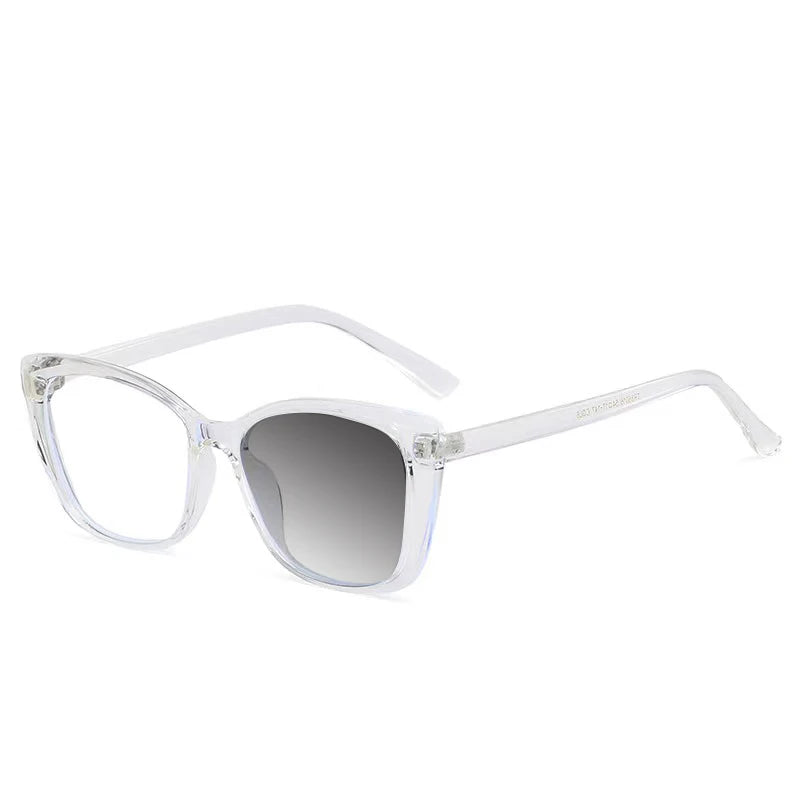 New Fashion Vintage Gradient Eyeglasses For Nearsightedness Anti Blue Light Myopia 2022 Unique Transparent Cat Eye Glasses Frame
