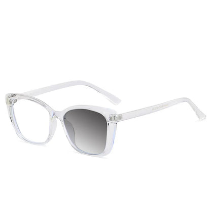 New Fashion Vintage Gradient Eyeglasses For Nearsightedness Anti Blue Light Myopia 2022 Unique Transparent Cat Eye Glasses Frame