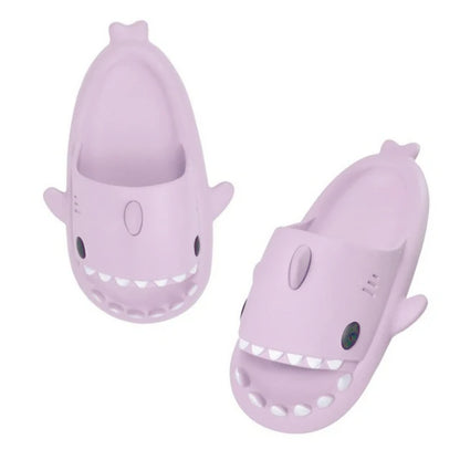 New Shark Slippers for Women Men Shoes Shark Flip Flops Beach Slides Female Home Slipper Bathroom Non-Slip Thick Sandals Couples