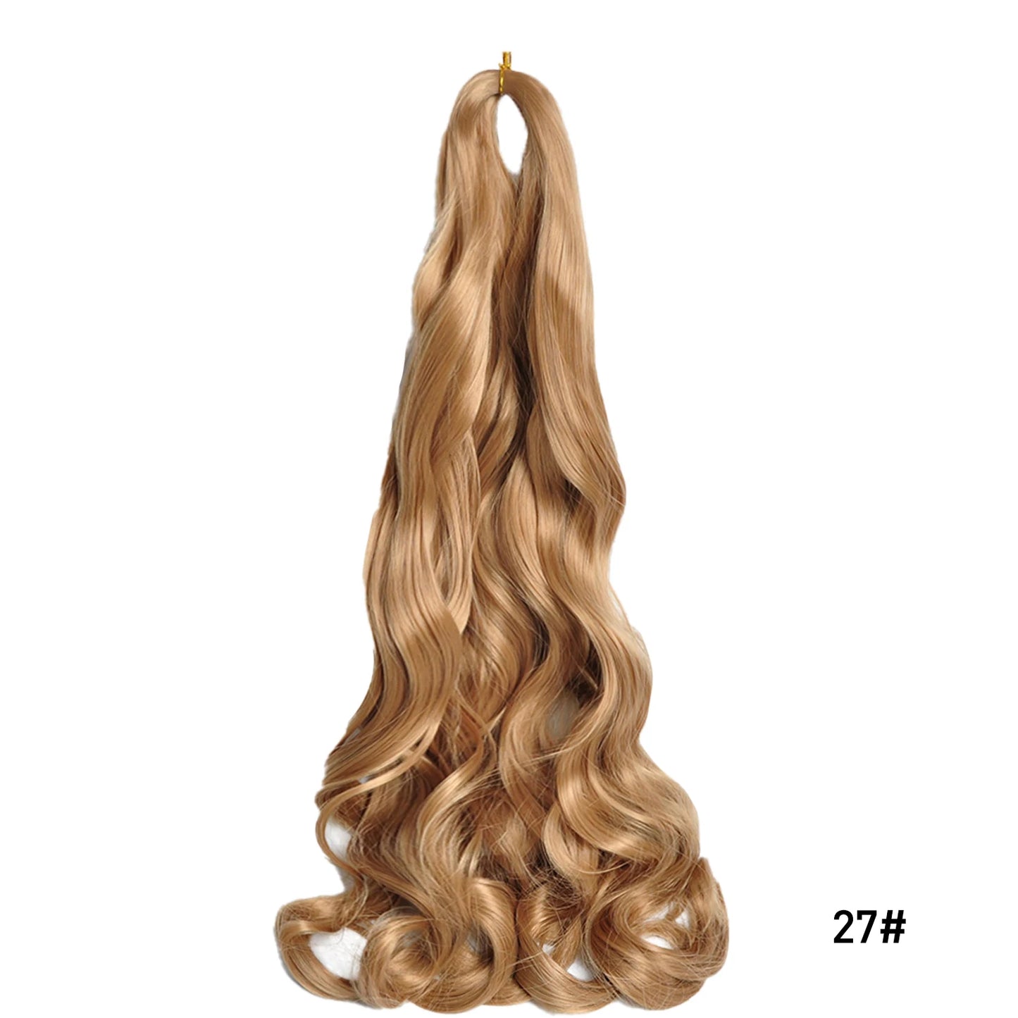 Loose Wave Spiral Curl Braids Synthetic Hair French Curls Braiding Hair Extensions High Temperature Ombre Pre Stretched Hair