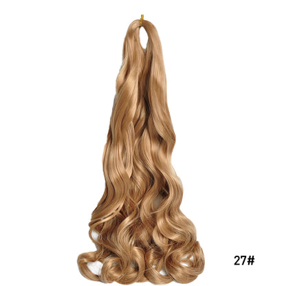 Loose Wave Spiral Curl Braids Synthetic Hair French Curls Braiding Hair Extensions High Temperature Ombre Pre Stretched Hair