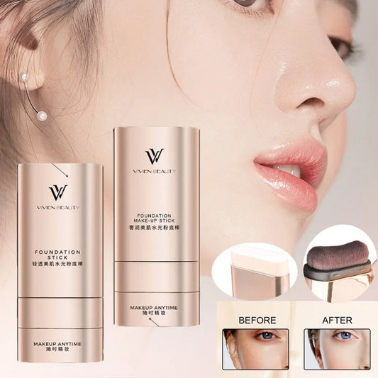 VIVIEN BEAUTY Double-Head Foundation Stick - Light Transparent Concealer Erases Spots & Acne Pores While Brightening Skin Tone