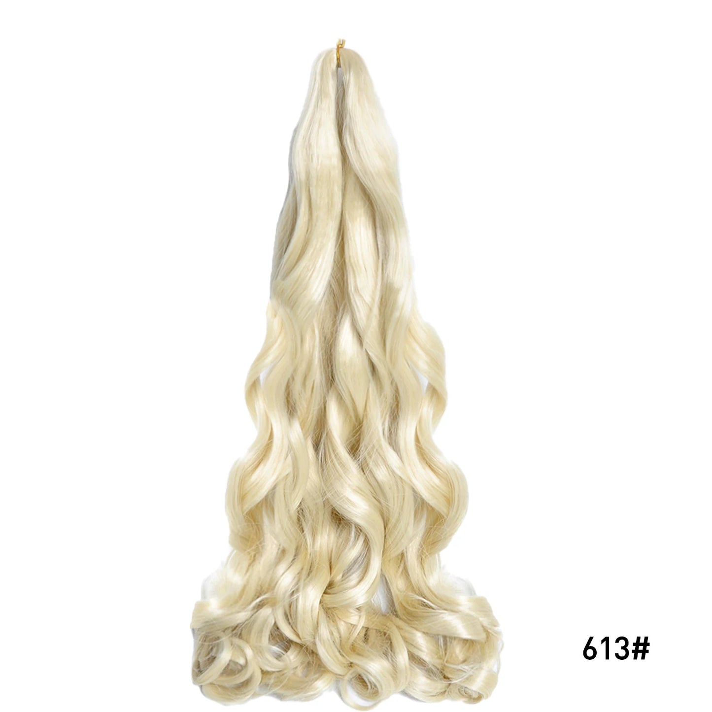 Loose Wave Spiral Curl Braids Synthetic Hair French Curls Braiding Hair Extensions High Temperature Ombre Pre Stretched Hair