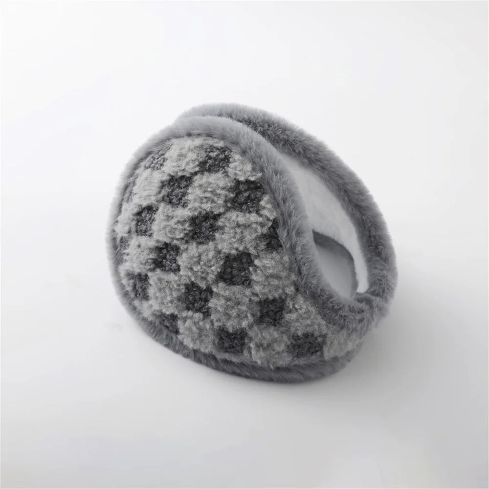 Fashion Coldproof Autumn Winter Earmuffs Thicken Warm Plush Women Men Ear Muffs Comfortable Windproof Earflap Outdoor