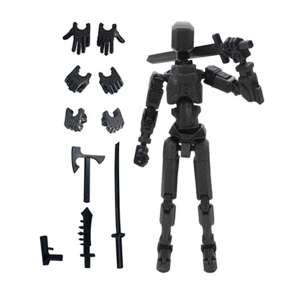 Action Doll Titan Multi Joint Mobile Transformation Robot Handheld T13 Action Doll Character and Dog Shaped Toy Children's Gift
