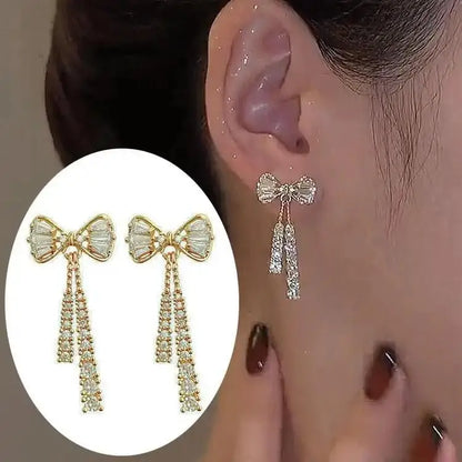 925 Silver Needle Korean Fashion Long Chain Tassel Earrings For Women Metal Earing Jewelry 2026 Trending Women's Drop Earrings
