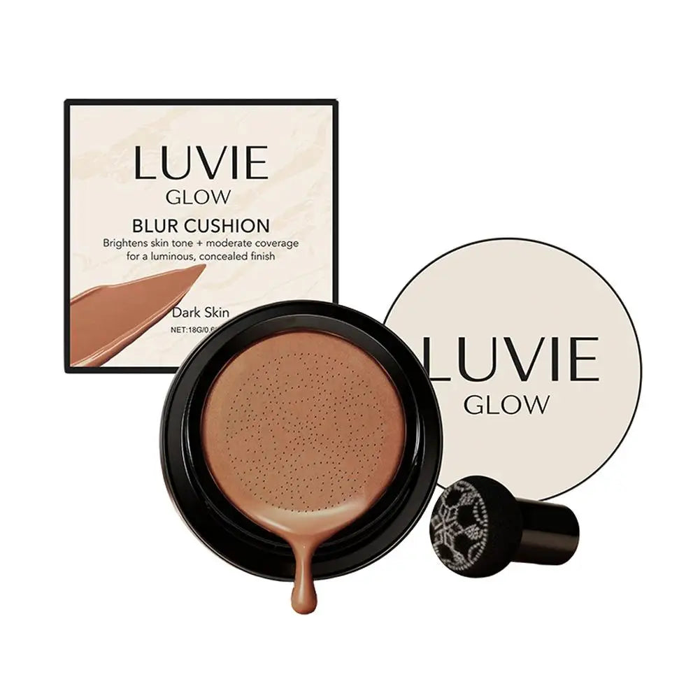 High-end Hydrating Mushroom Air Cushion BB Cream Waterproof Brightening Foundation with Concealer Korean Daily Makeup Base