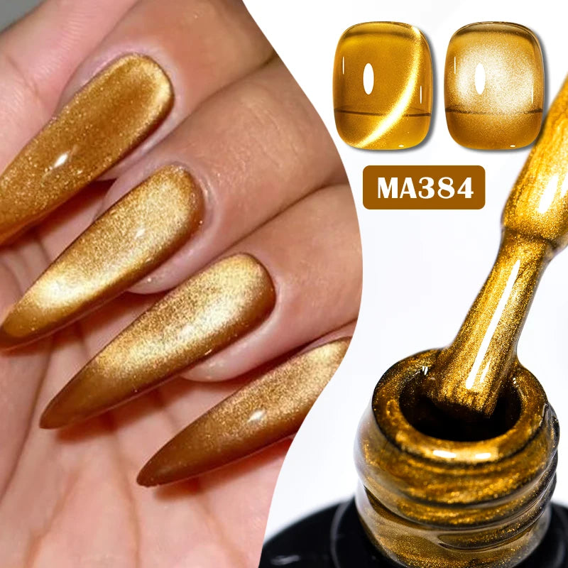 7ml Red Series Cat Magnetic Gel Nail Polish Sparkle Glitter Semi Permanent Nail Art UV Gel Varnish Manicure For Valentines Nails