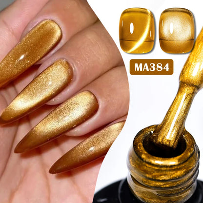 7ml Red Series Cat Magnetic Gel Nail Polish Sparkle Glitter Semi Permanent Nail Art UV Gel Varnish Manicure For Valentines Nails