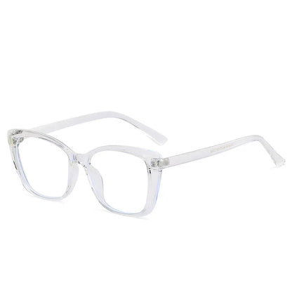 New Fashion Vintage Gradient Eyeglasses For Nearsightedness Anti Blue Light Myopia 2022 Unique Transparent Cat Eye Glasses Frame