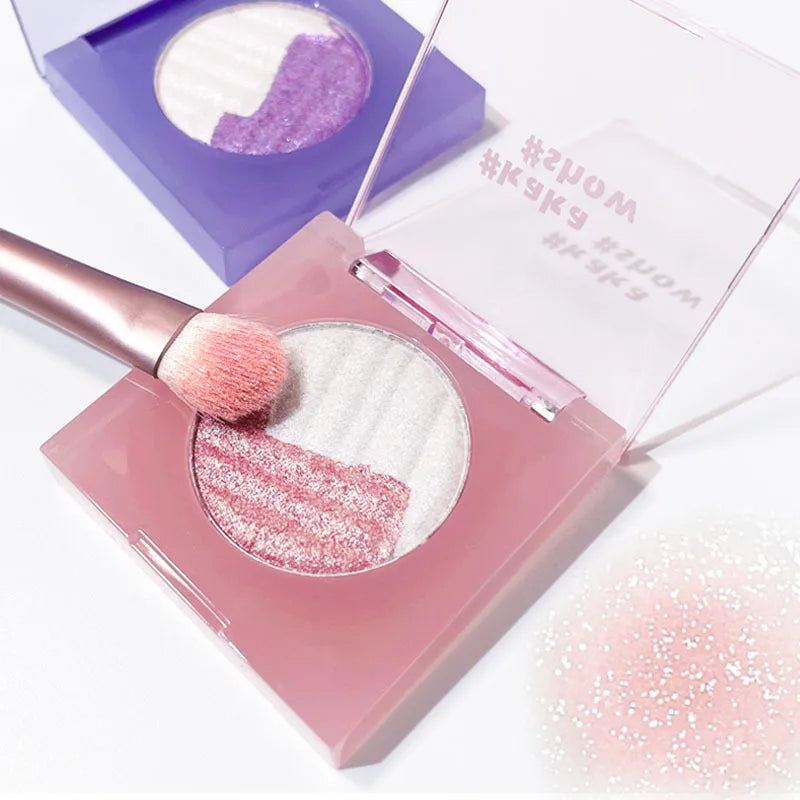 NEW Diamond Highlight Palette Glitter Mashed Potatoes Highlighter Makeup Gel Face and Body Brighten Natural Contour Shadow