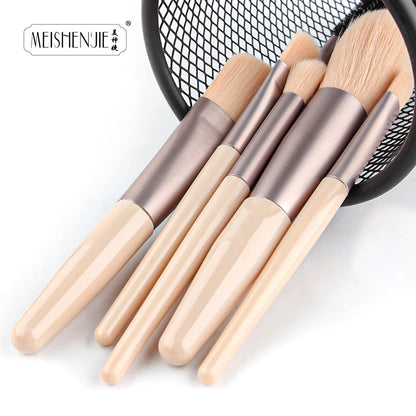 MEISHENJIE 5/8 PCS Makeup Brushes Set Eye Shadow Foundation Women Cosmetic Brush Eyeshadow Blush Beauty Soft Make up Tools Brush