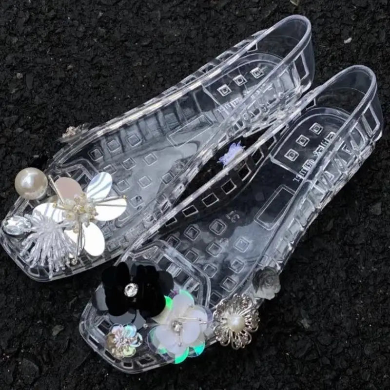 Crystal Flower Shoe Clips Shoes Accessories Tassel Pendant Flower Shoe Buckles Cool Show Sweet Fashion Shiny Shoe Ornaments