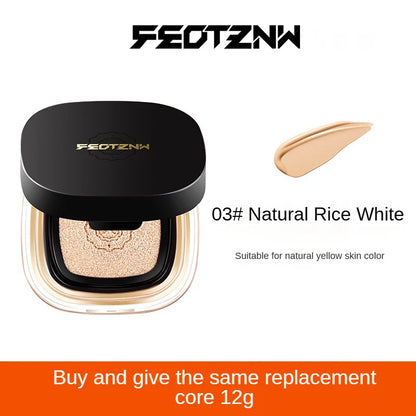 Feotznw Fineless Skin Cushion, Cover Cushion, Waterproof and Sweat-Proof, Moist and Delicate. Makeup Cover Cushion, Replace Shipping. Not Easy to Use Without Erasable