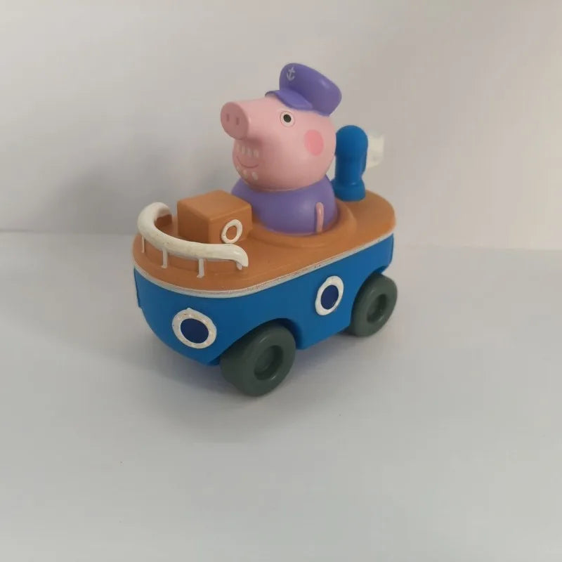 Cute Little Car Pepppa Pig George Series Plush Toy for Boys and Girls Children's Toy Childhood