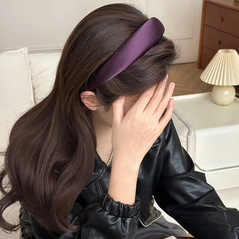Wide Headbands for Women Purple Hair Hoop Hairbands Girls Female Fashion Hair Band Headband Hair Accessories Headdress Headwear