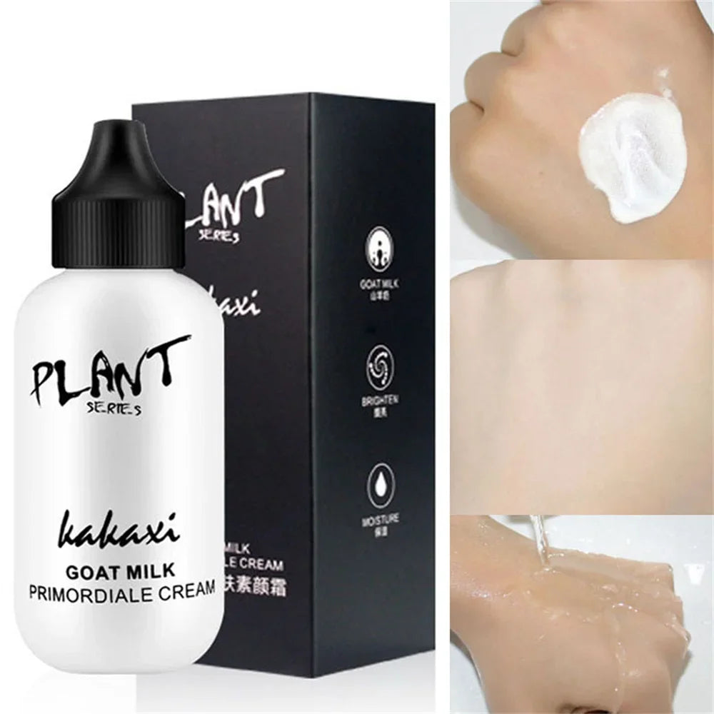 Professional Foundation Dark Circles Scars Acne Cover Cream Goat Milk Natural Whitening Lasting Waterproof Brightening Make Up