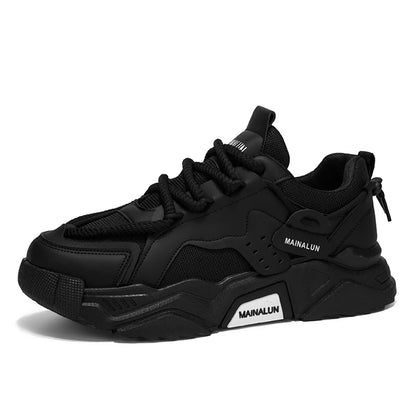 Breathable men's sports shoes, road running shoes, suitable for all seasons, outdoor hiking men's shoes. Thick-soled shoes, dail