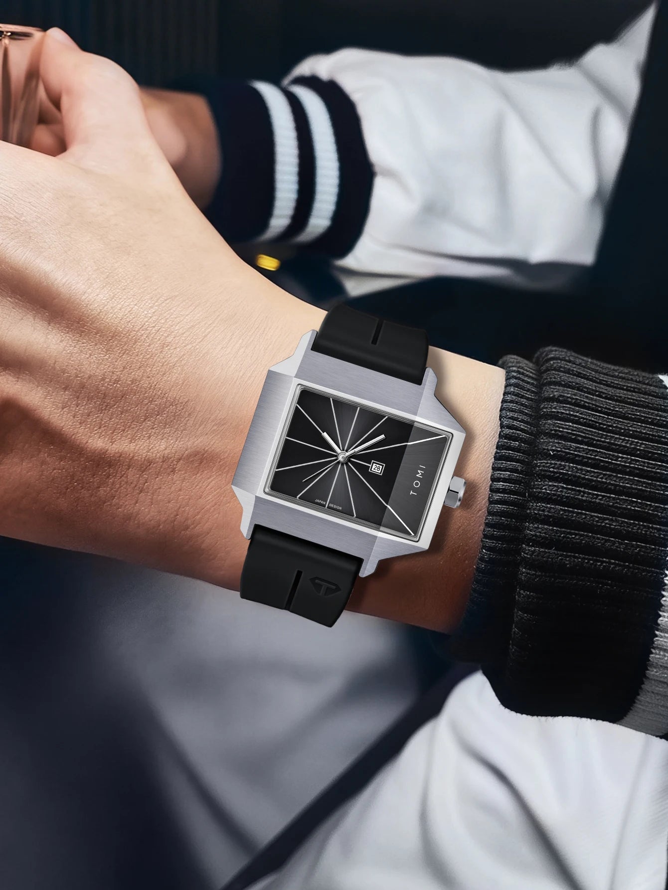 Simple men's watch new calendar quartz business fashionable wristwatch men's gift