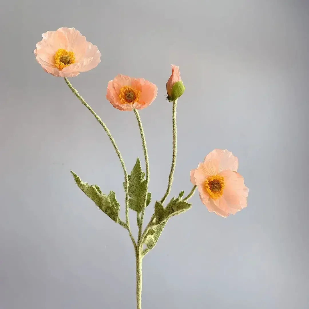 Artificial Poppy Flowers Bouquet Silk Fake Flowers For Home Garden Decor Marriage Party Wedding Decoration DIY Vase Accessories