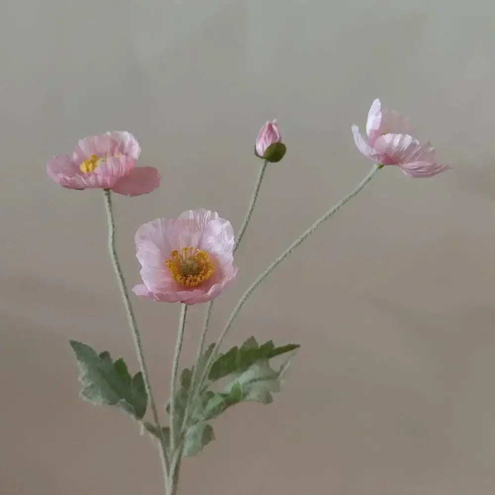 Artificial Poppy Flowers Bouquet Silk Fake Flowers For Home Garden Decor Marriage Party Wedding Decoration DIY Vase Accessories