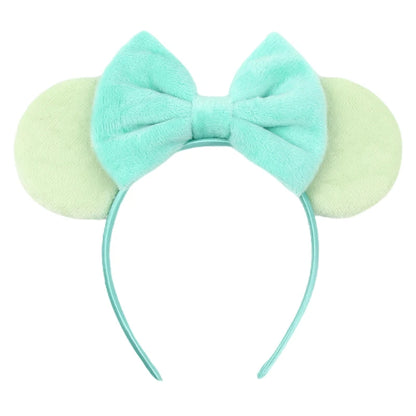 New Trendy Mouse Ears Headband Mickey 3.3"Velvet For Girls Soft Bow Hairband Halloween Festival Party Trip DIY Hair Accessories