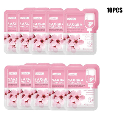 Sakura Skin Care Set Face Cream Serum Toner Facial Cleanser Sunscreen Eye Cream Face Skin Care Set Product Gift Daily Skin Care