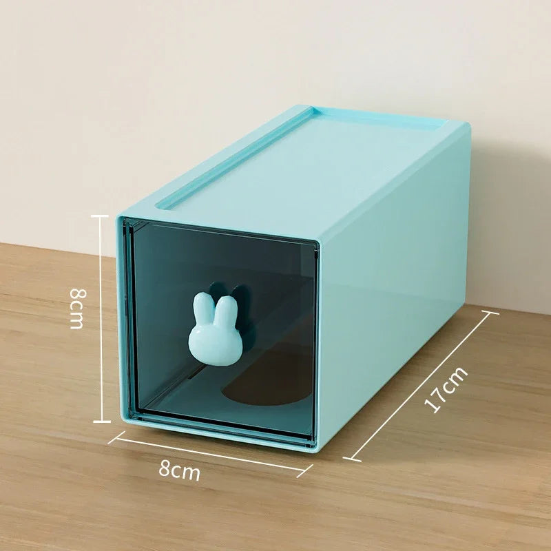 Desk Stationery Storage Box For School Office Desk Organizer With Rabbit Drawer Sundry Storage Rack For School Office Stationery
