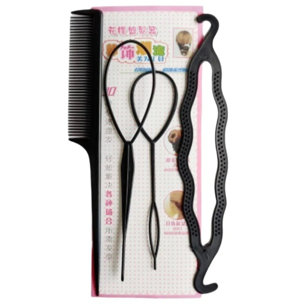 Heatless Curling Rods Flower Bud Braiding Night Cap No-Heat Curling Iron Set Hair Roller Set Soft Headband Hair Styling Tools