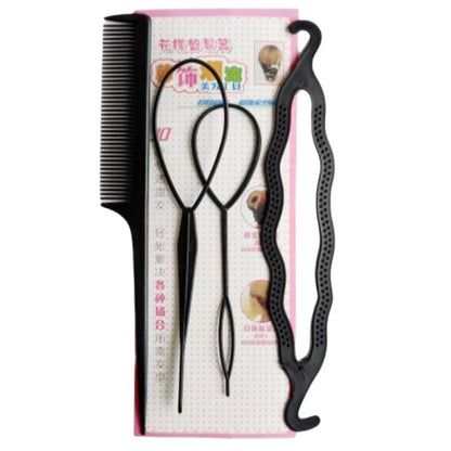 Heatless Curling Rods Flower Bud Braiding Night Cap No-Heat Curling Iron Set Hair Roller Set Soft Headband Hair Styling Tools