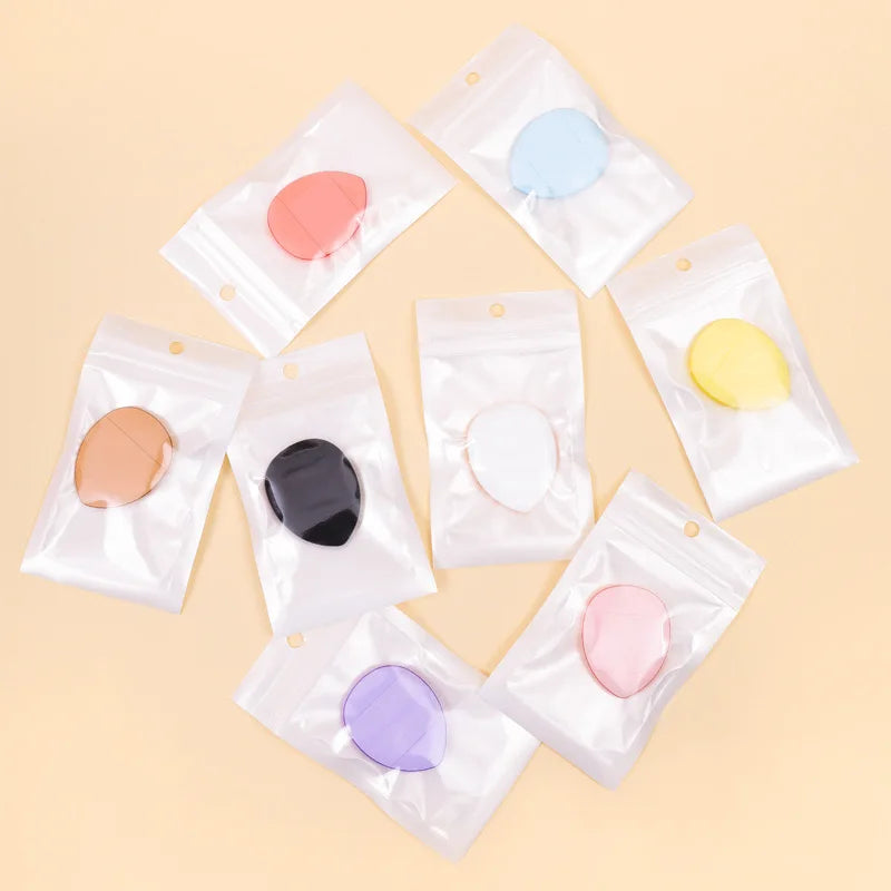 Mini Thumb Tip Foundation Puff Dry Wet Use Concealer Makeup Sponge Setting Powder Portable Cosmetic Puff for Facial Care