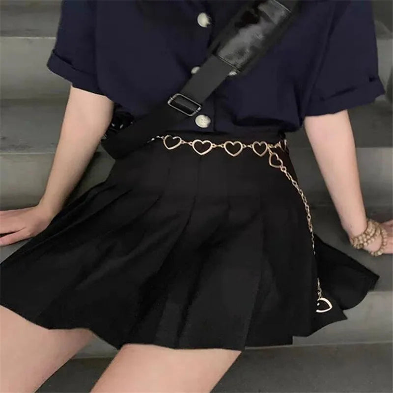 105cm Waistband Pants Classic Waist Chain Love Heart Hollow Girdle For Women Hip Hop Style Fashion Fine Waist Belts Trendy