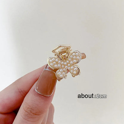 20 Styles Small Pearl Hair Claw Clip For Girls Bow Hairpin Flower Mickey Hairclip Women Mini Bangs Crab Clip barette Accessories