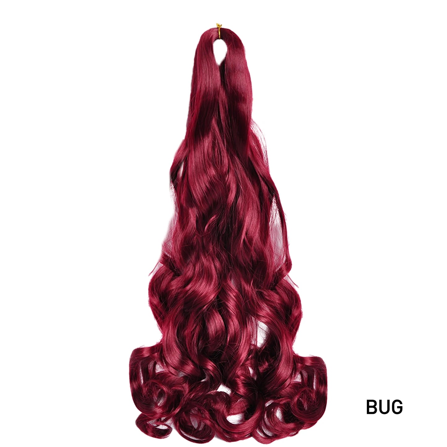 Loose Wave Spiral Curl Braids Synthetic Hair French Curls Braiding Hair Extensions High Temperature Ombre Pre Stretched Hair