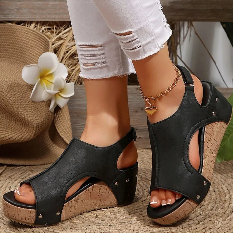 Women's Sandals Heels Sandals For Woman High Heels Summer Shoes Women Platform Sandals Summer Wedge Heel Sandalias De Mujer 2026