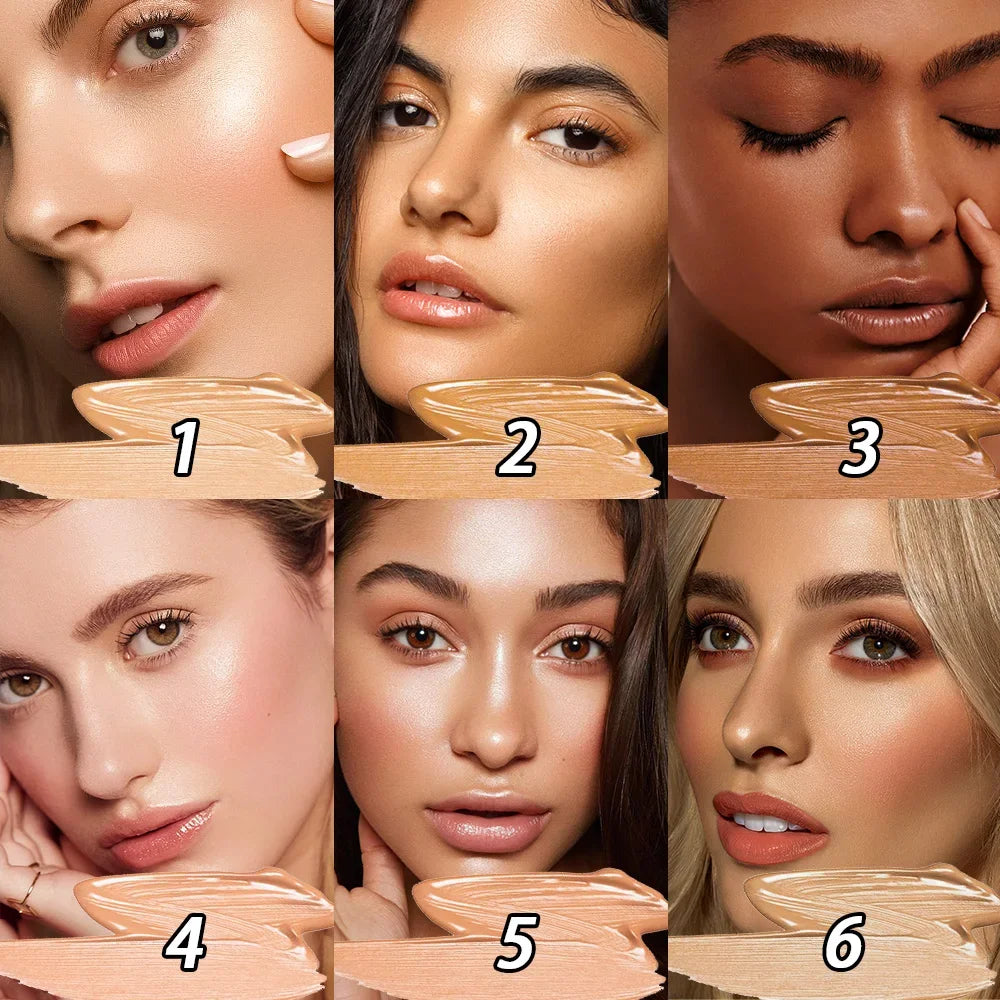 3 In 1 Multi-Function Base Make-UP Liquid Fundation Brighten &Smooth BB Cream Breathable Oil Control Poreless Skin Concealer