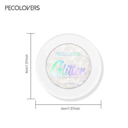 1PC Long-lasting, Mashed Potato Texture Eye Shadow, Glittery Finish, Fine Powder, Perfect for Creating Charming Eye Makeup