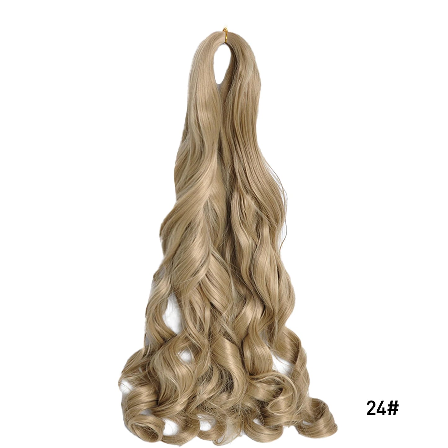 Loose Wave Spiral Curl Braids Synthetic Hair French Curls Braiding Hair Extensions High Temperature Ombre Pre Stretched Hair