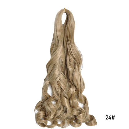 Loose Wave Spiral Curl Braids Synthetic Hair French Curls Braiding Hair Extensions High Temperature Ombre Pre Stretched Hair