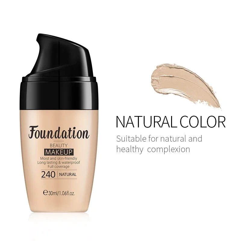 Long-lasting Face Foundation Cream Waterproof Concealer Liquid Even Skin Tone Professional Matte Base Makeup Cosmetics Maquiagem