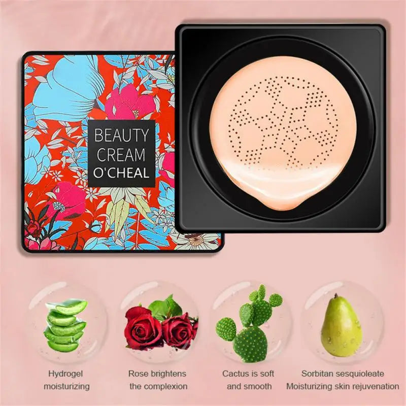 Mushroom Cushion Concealer BB CC Creams Nourishing Moisturizing Foundation Repairing Brightening Invisible Pores Lasting Natural