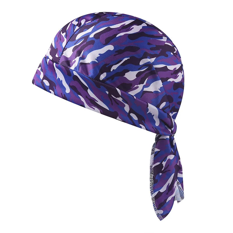 Camouflage Headband Handkerchief Head Man Pirate Hat Cycling Hood Sun Protection Sport Breathable Printed Headscarf Bandana