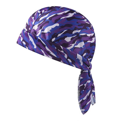 Camouflage Headband Handkerchief Head Man Pirate Hat Cycling Hood Sun Protection Sport Breathable Printed Headscarf Bandana