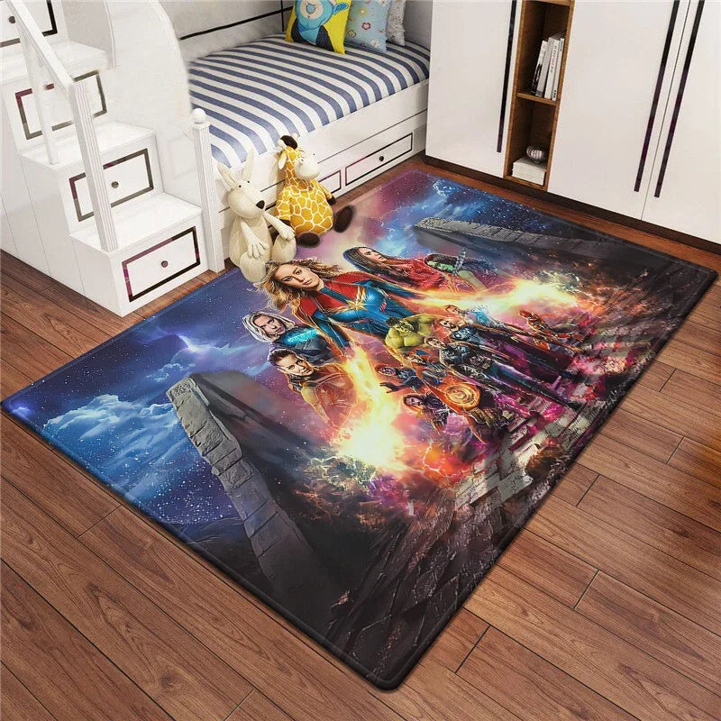 Marvel Series Customizable Carpets for Home Decor - Ideal for Bedrooms Living Rooms Sofas Camping Picnics Children's Rooms