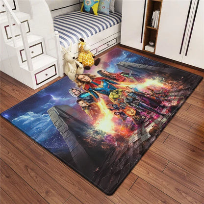 Marvel Series Customizable Carpets for Home Decor - Ideal for Bedrooms Living Rooms Sofas Camping Picnics Children's Rooms