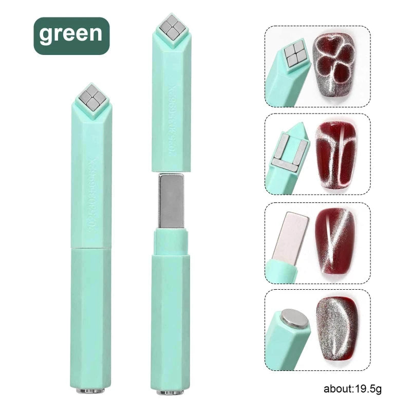 Double-Ended Magnet Rod for Cat UV Gel Varnish with Nails Art Decoration Fashion Nail Magnet Tools for Manicure Design Tools
